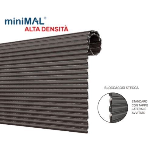 Tapparelle Alluminio Coibentato Alta Densità Microforate 8,5x16 miniMAL HD