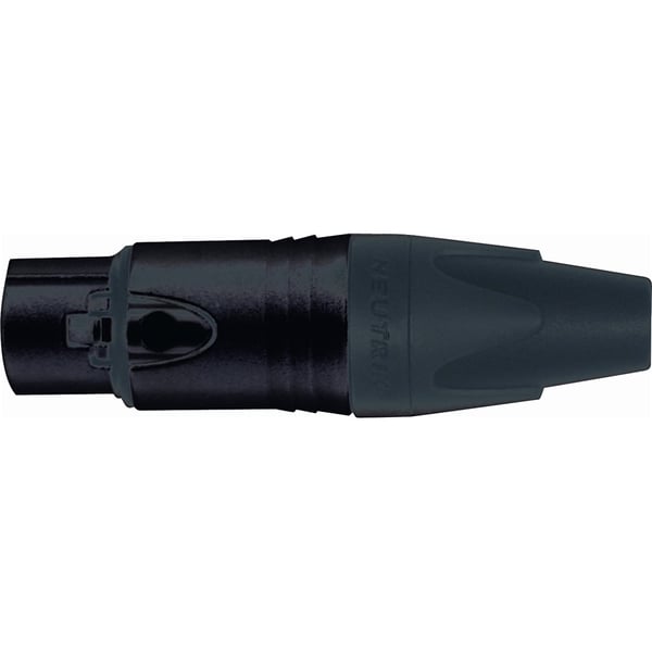 Quik Lok NC/354 BG XLR 3 poli femmina nero Neutrik (NC3FXX-B)