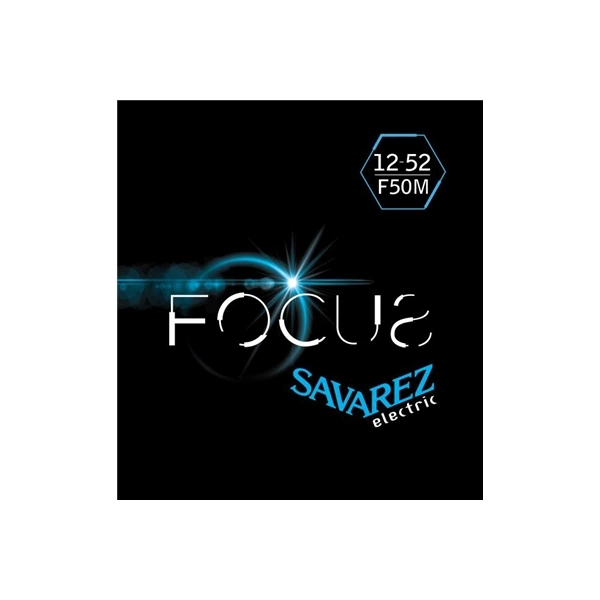 Savarez F50M Corde Focus per Chitarra Elettrica 12-52, Set/6