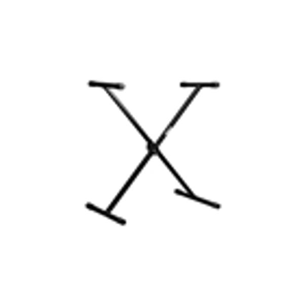 Gator Frameworks RI-KEYX-1 Supporto a X per tastiera con struttura robusta