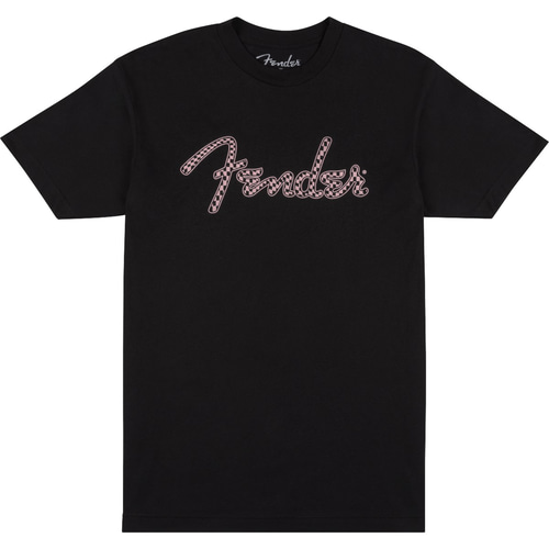 T-shirt Fender® Spaghetti Logo Wavy Checker Tee, Pink Checker, L 9192412506