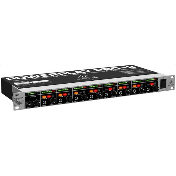 BEHRINGER HA8000-V2 POWERPLAY-PRO AMPLIFICATORE CUFFIE 8 CANALI NUOVA VERSIONE BASSO RUMORE E CONSUMO MAGGIORE RISPOSTA