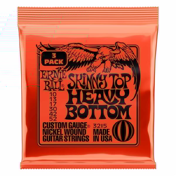 Ernie Ball 3215 Nickel Wound Skinny Top Heavy Bottom Slinky 10-52 - 3 Set