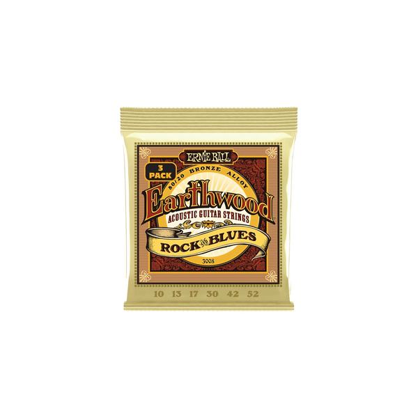 Ernie Ball 3008 Erthwd RandB wPlain G 8020 10 52