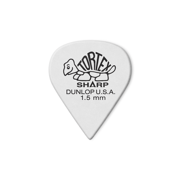 Dunlop 412P1.5 Tortex Sharp White
