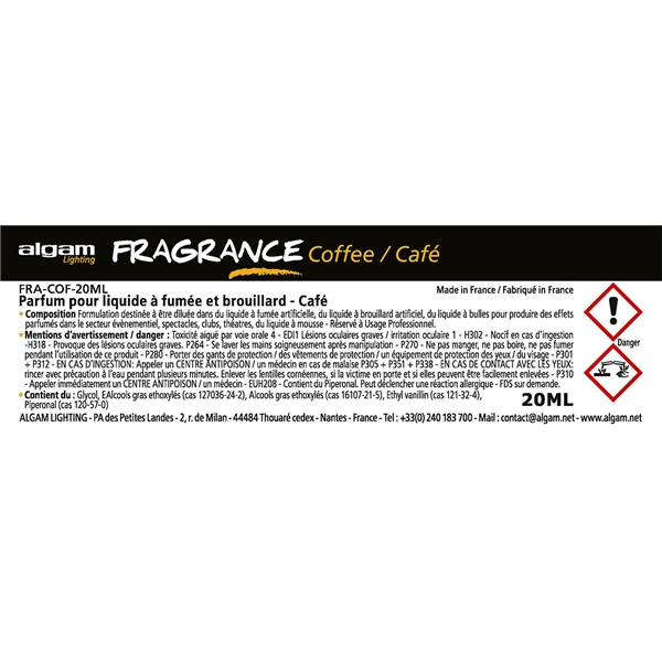 Algam Lighting FRA-COF-20ML Profumo per Liquido del Fumo 20ml Caffè