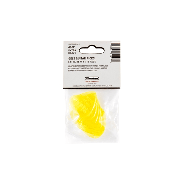 Dunlop 486PXH Gels Yellow Extra Heavy