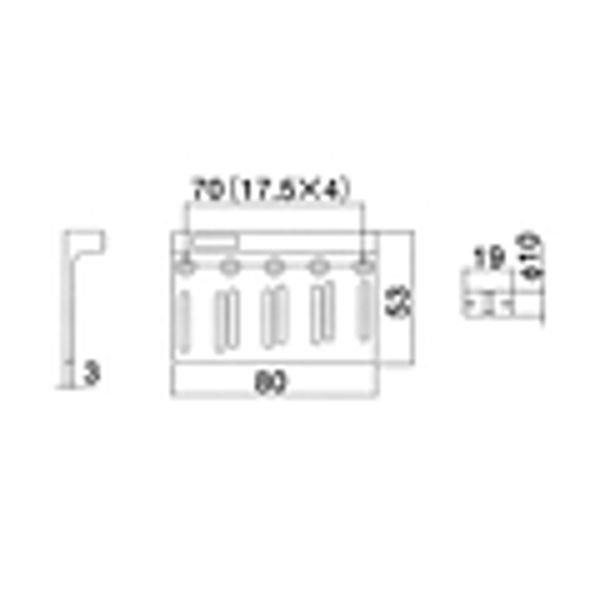 SOUNDSATION PARTS Ponte Standard per Basso Elettrico (Cromato)