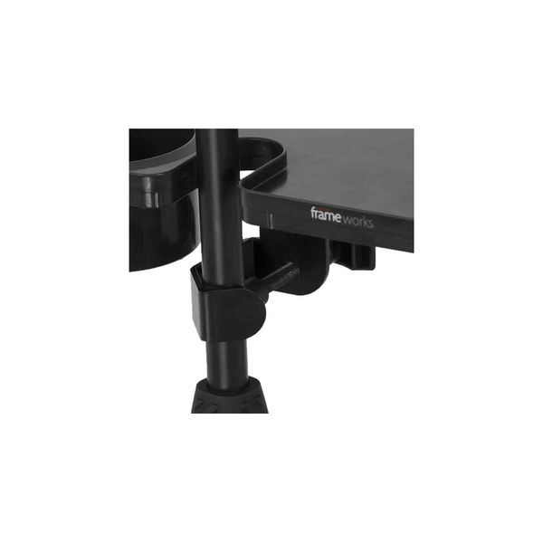 Gator Frameworks GFW-MICACCTRAY Vassoio per accessori con portabicchiere per asta microfonica&lt;br&gt;
