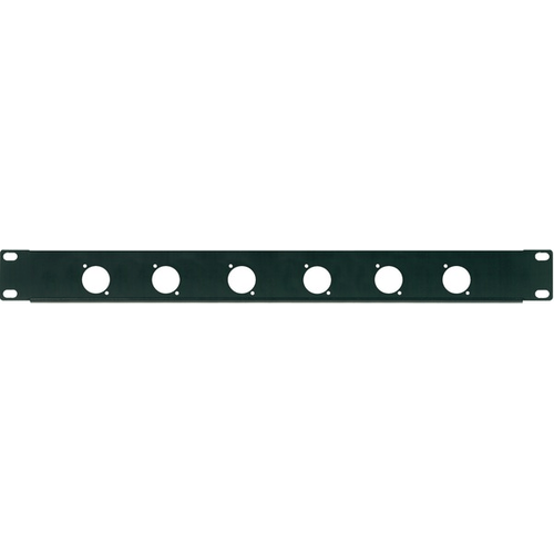 PROEL STAGE Pannello preforato 1 unità rack 19' con N. 6 fori per connettori da pannello XLR/SPEAKON (ø 24 mm.).