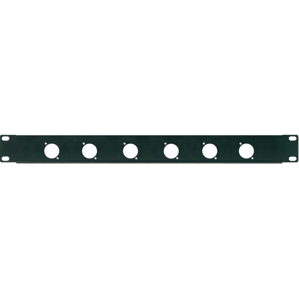PROEL STAGE Pannello preforato 1 unità rack 19' con N. 6 fori per connettori da pannello XLR/SPEAKON (ø 24 mm.).