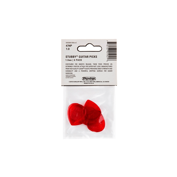 Dunlop 474P1.0 Stubby Jazz 1.0mm