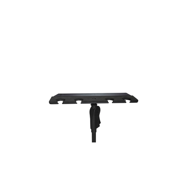 Gator Frameworks GFW-MIC-4TRAY Supporto multi-microfono per 4 microfoni<br>