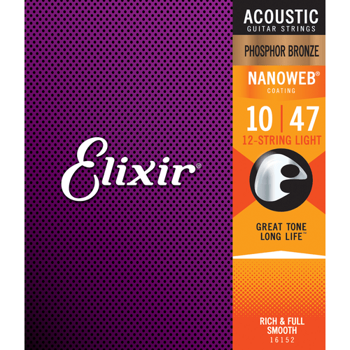 ELIXIR 16152 ACOUSTIC PHOSPHOR BRONZE NANOWEB