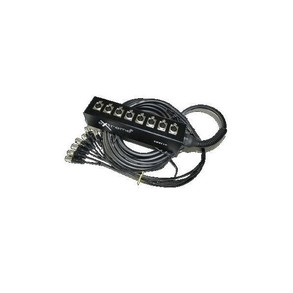 EXTREME SB8I15 STAGEBOX 8 IN 15 MT. STAGEBOX DA PALCO CON 8 INGRESSI XLR FEMMINA / 8 CONNETTORI XLR MASCHIO
