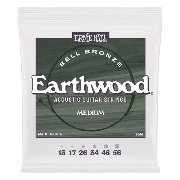 Ernie Ball 2344 Earthwood Bell Bronze Acoustic Medium 13-56