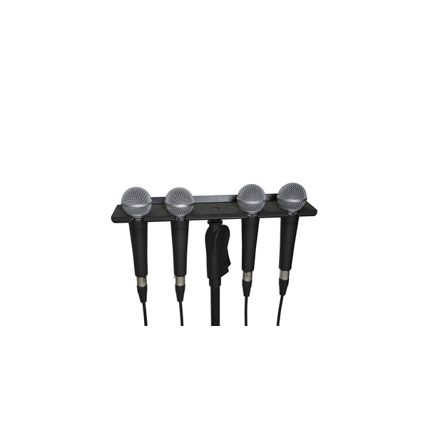 Gator Frameworks GFW-MIC-4TRAY Supporto multi-microfono per 4 microfoni&lt;br&gt;