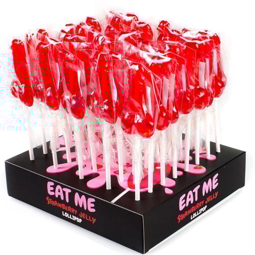 SECRETPLAY COSMETIC SECRETPLAY - ASSORTIMENTO ESPOSITIVO LECCA LECCA AL PENE CON ALCOOL 40 UNITÀ