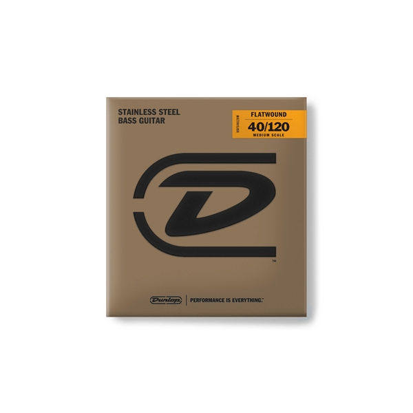 Dunlop DBFS40120M Corde basso Flatwound Light Scala media Set/5