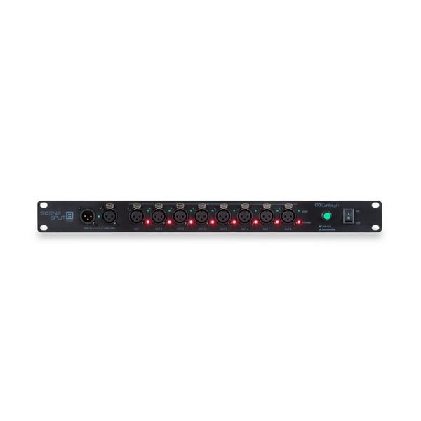 CENTOLIGHT Distributore DMX 1 Ingresso / 8 Uscite, 1 unità rack