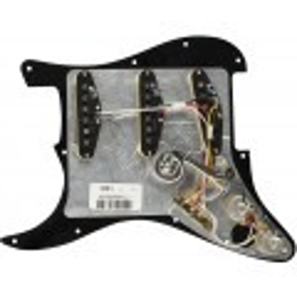 FENDER Battipenna Stratocaster precablato, Tex-Mex SSS, PG Black a 11 fori. Modello 0992343506