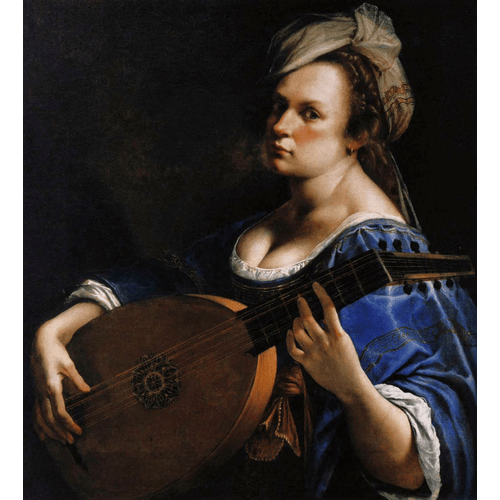 Artemisia Gentileschi Autoritratto come suonatore di liuto, c.1615-18