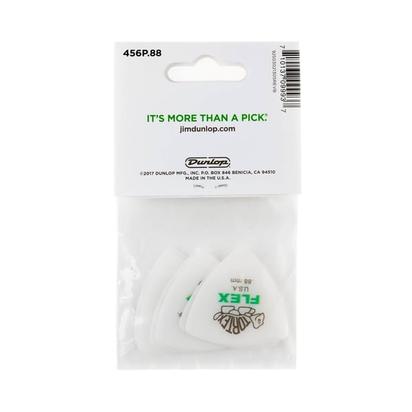 Dunlop 456P.88 Tortex Flex Triangle .88 mm Pack/6
