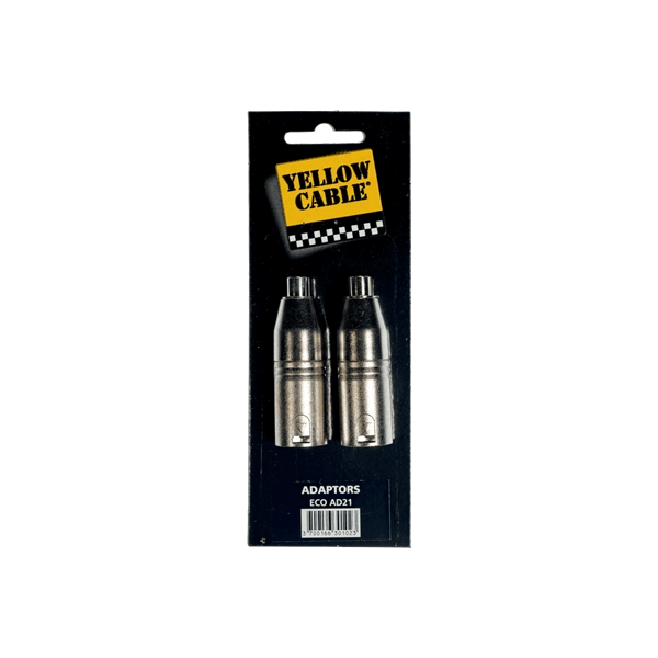 Yellow Cable AD21 Adattatore RCA Femmina/XLR Maschio 2 Pcs