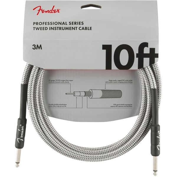 FENDER Cavo per strumenti serie Professional 10' White Tweed