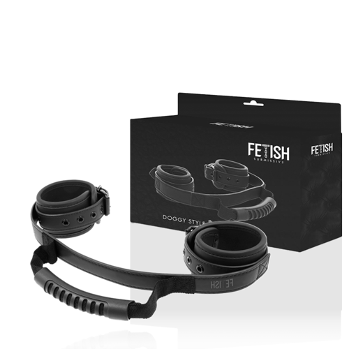 FETISH SUBMISSIVE BONDAGE FETISH SUBMISSIVE - MANETTE CON FODERA IN NOPRENE E MANIGLIA