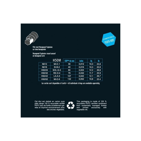 Savarez Hexagonal Explosion - H50M Medium Set 012/052