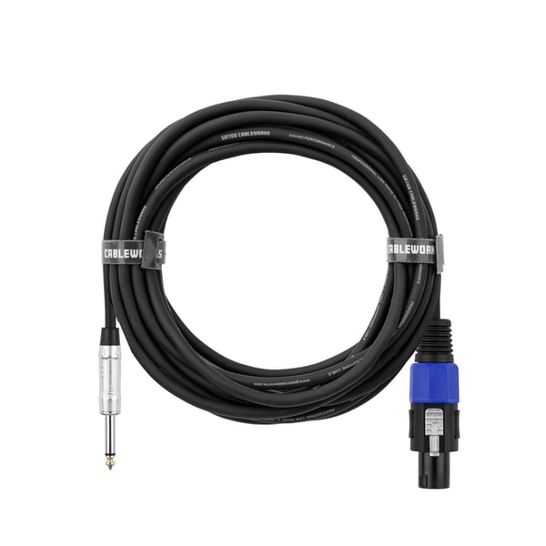 Gator Cableworks GCWB-SPK-25-1TL Cavo speaker jack TS dritto/speakon 7.6 m Serie Backline