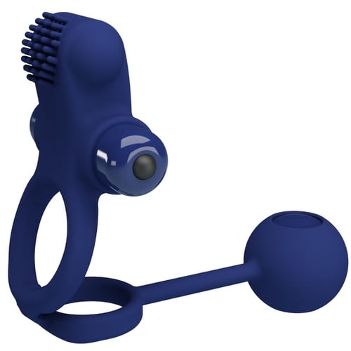 PRETTY LOVE MALE PRETTY LOVE - REMINGTON DOPPIO ANELLO VIBRANTE CON SPINA BLU