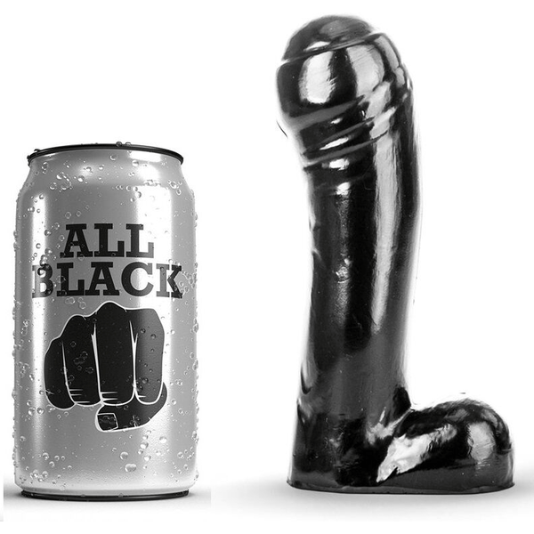 ALL BLACK - DILDO NEGRO 15 CM
