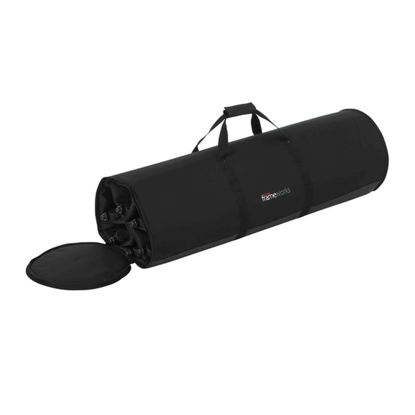 Gator Frameworks GFW-MICSTDBAG Borsa per il trasporto di sei supporti per microfoni a treppiede<br>