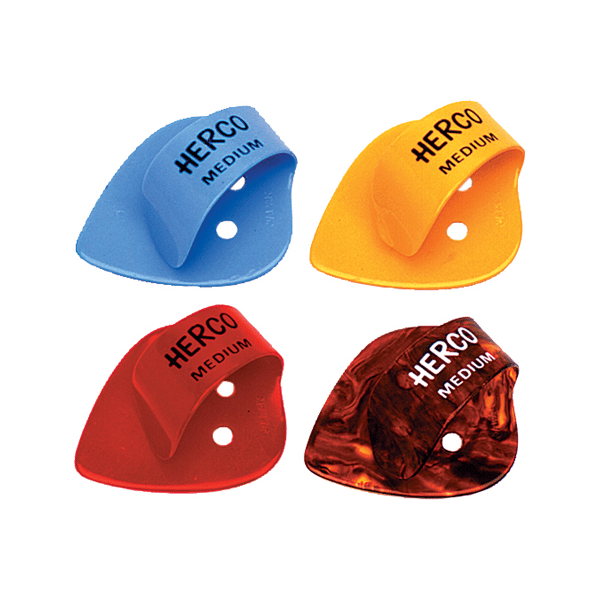 HE111 Herco Flat Thumbpicks Light Box/24