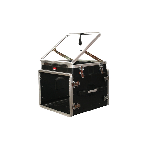 Gator Cases GRC-10X8 PU Rack audio 10U Pop Up, 8U laterale