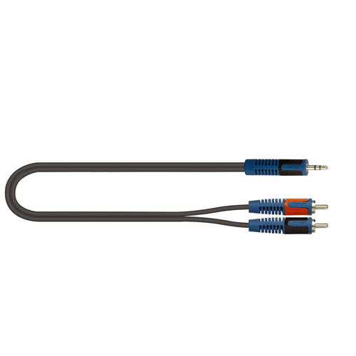 Quik Lok RKSA/150-1 Minijack Stereo/2 RCA Maschio