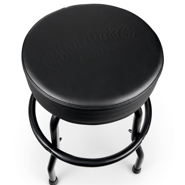 Martin & Co. Tone on Tone Black Barstool