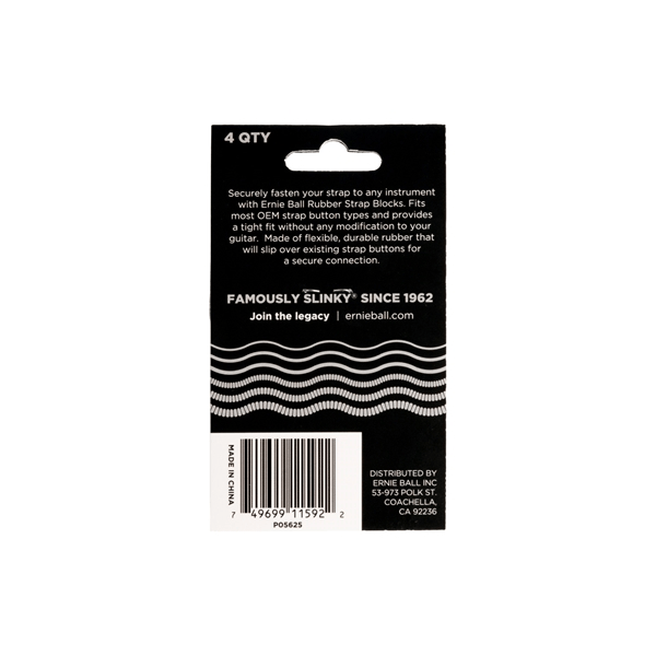 Ernie Ball 5625 Strap Blocks Grey