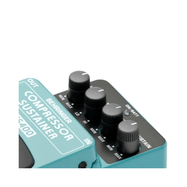 BEHRINGER CS400 COMPRESSOR SUSTAINER EFFETTO COMPRESSORE A PEDALE PER CHITARRA E BASSO