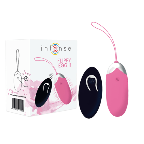 INTENSE COUPLES TOYS INTENSE - UOVO VIBRANTE FLIPPY II CON TELECOMANDO ROSA