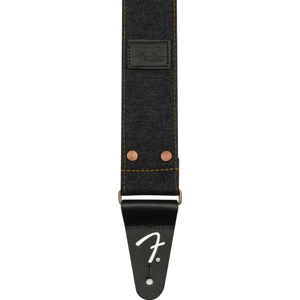Tracolla in denim rivettato Fender® x Wrangler®, Black