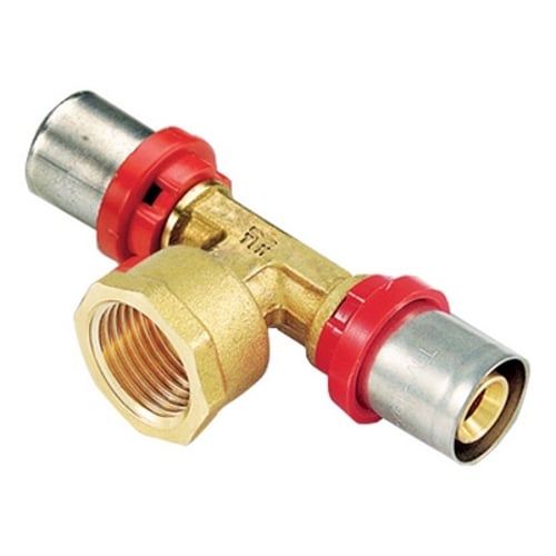 Raccordo press a t femmina compact per multistrato
