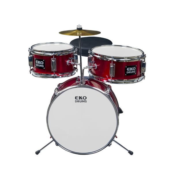 Eko Drums ED-100 Drum kit Metallic Red - 3 pezzi