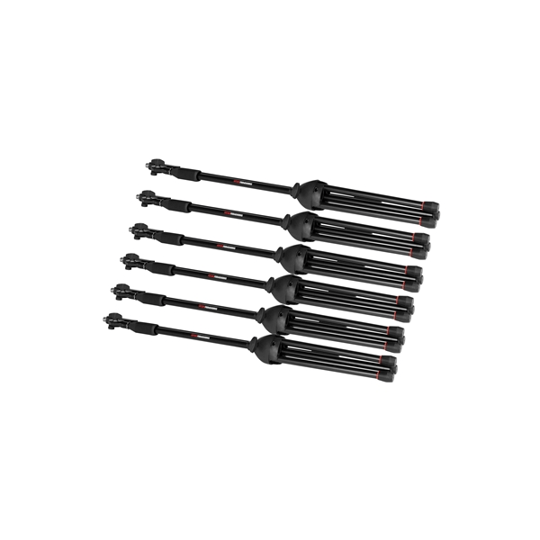 Gator Frameworks GFW-MIC-6TRAY Vassoio per 6 microfoni compatibile con stand microfonici