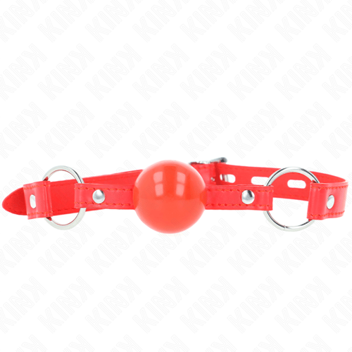 KINK COLLAR & GAG KINK - BALLA IN TPE 4 CM CON SERRATURA ROJO 60 x 2 CM