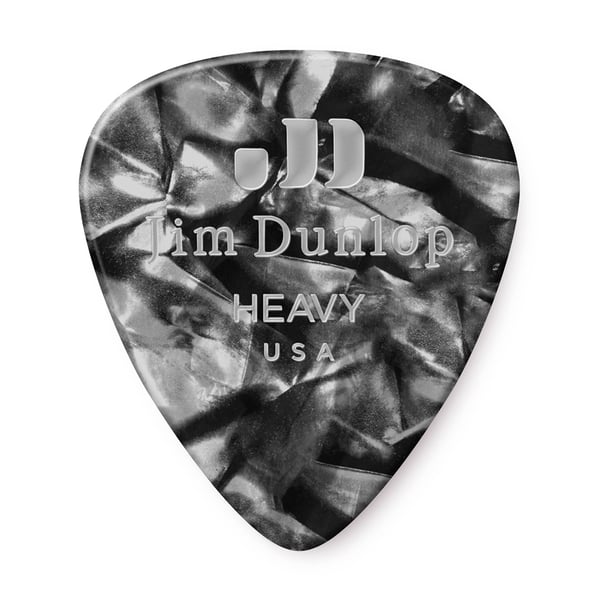 Dunlop 483R#02 Black Perloid - Heavy