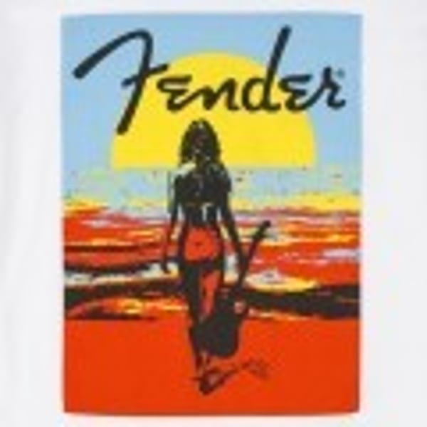 T-shirt estiva Fender Endless, White S