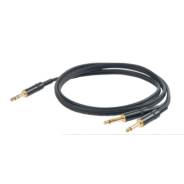 PROEL STAGE Cavo audio professionale "INSERT" con connessioni jack Stereo Ø 6.3 mm Yongsheng - 2 x spina jack Mono Ø 6.3 mm Yongsheng. Lunghezza: 1.5 metri. Colore disponibile: Nero. Altre lunghezze disponibili: visualizzare le specifiche tecniche